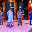 President Muhammadu Buhari holds first meeting with new service chiefs on Jan 27, 2021 (Bashir Ahmad)