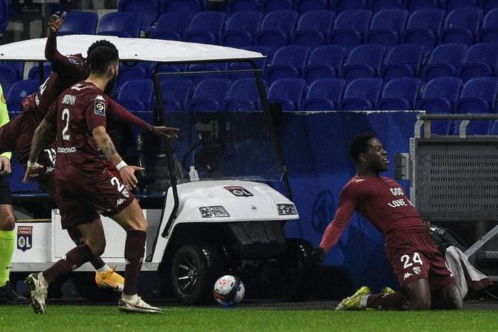 Aaron Leya Iseka's decisive goal for Metz at Lyon with his third of the Ligue 1 season