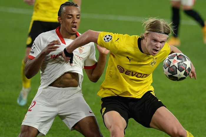Erling Braut Haaland's brace against Sevilla took him to 10 goals in seven Champions League appearances for Borussia Dortmund