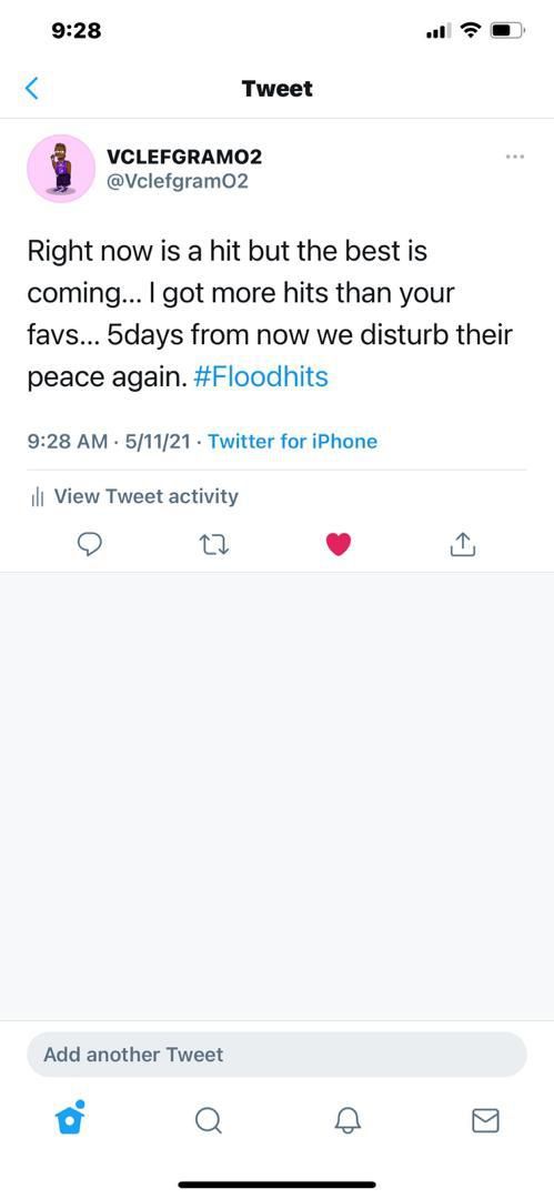 I got more hits than your favs- Vclef hints new single few days after releasing 'Right Now'