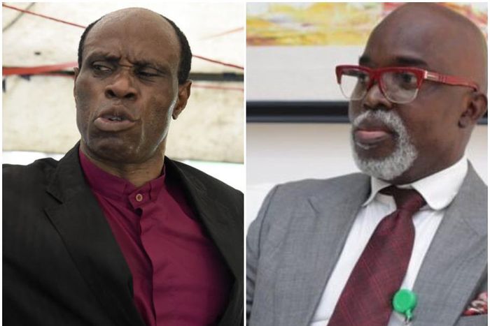 Taribo West and Amaju Pinnick (Instagram)