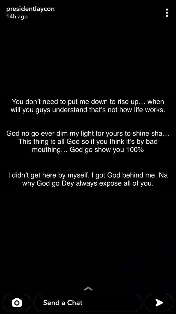 The reality TV star reads riot act to his 'frenemies.'