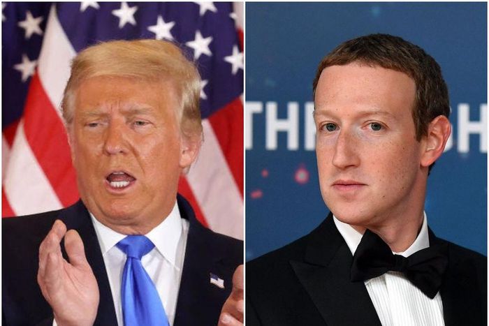 Donald Trump and Mark Zuckerberg.