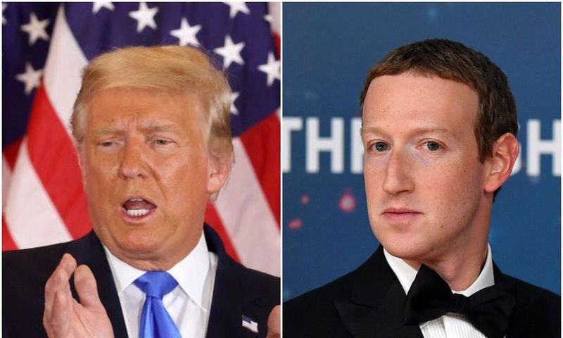 Donald Trump and Mark Zuckerberg.