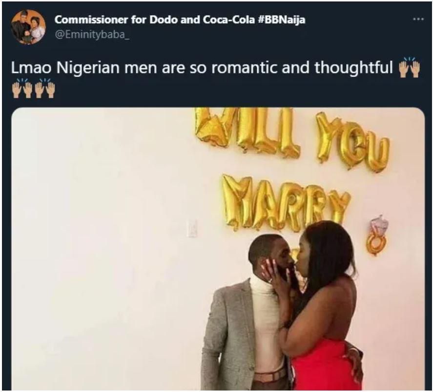 Hilarious reactions as man proposes to fiancée with goat