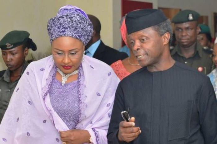 Vice President, Prof Yemi Osinbajo says Aisha Buhari is a beacon of good things from our administration. (Daily Post)