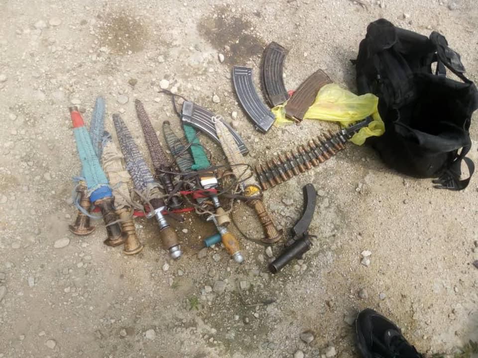 Items recovered from Boko Haram terrorists that surrendered to Nigerian Army troops in Borno State [Nigerian Army]