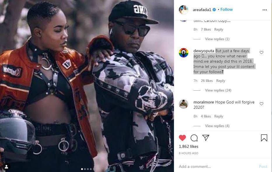 Dewy Oputa reacts to her father's post about her sexuality [Instagram/CharlyBoy]