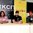 Nonso Kalango, Ramsey Nouah and Chris Odeh at the press conference for 'Verified' movie