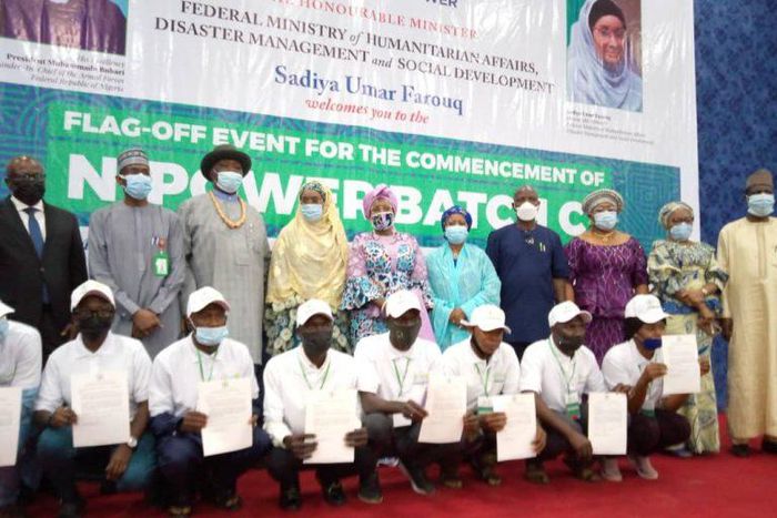 Group photograph after the distribution of engagement letter in Abuja [NAN]