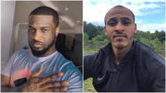Peter Okoye and former Nigerian International footballer Osazee Odemwingie [Instagram/PeterPsquare] [Instagram/Odemwingie81]