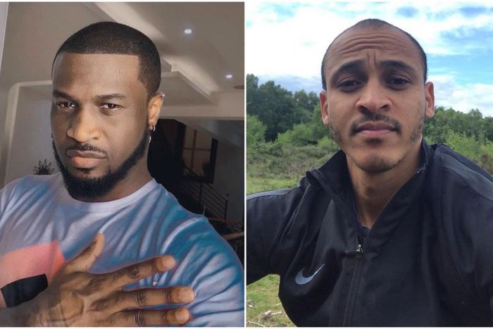 Peter Okoye and former Nigerian International footballer Osazee Odemwingie [Instagram/PeterPsquare] [Instagram/Odemwingie81]