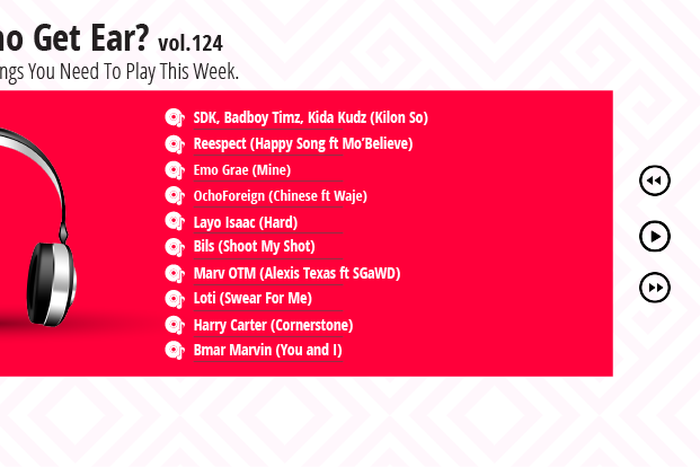 Who Get Ear Vol. 124: Here are the 10 Nigerian songs you need to play this week. (Pulse Nigeria)