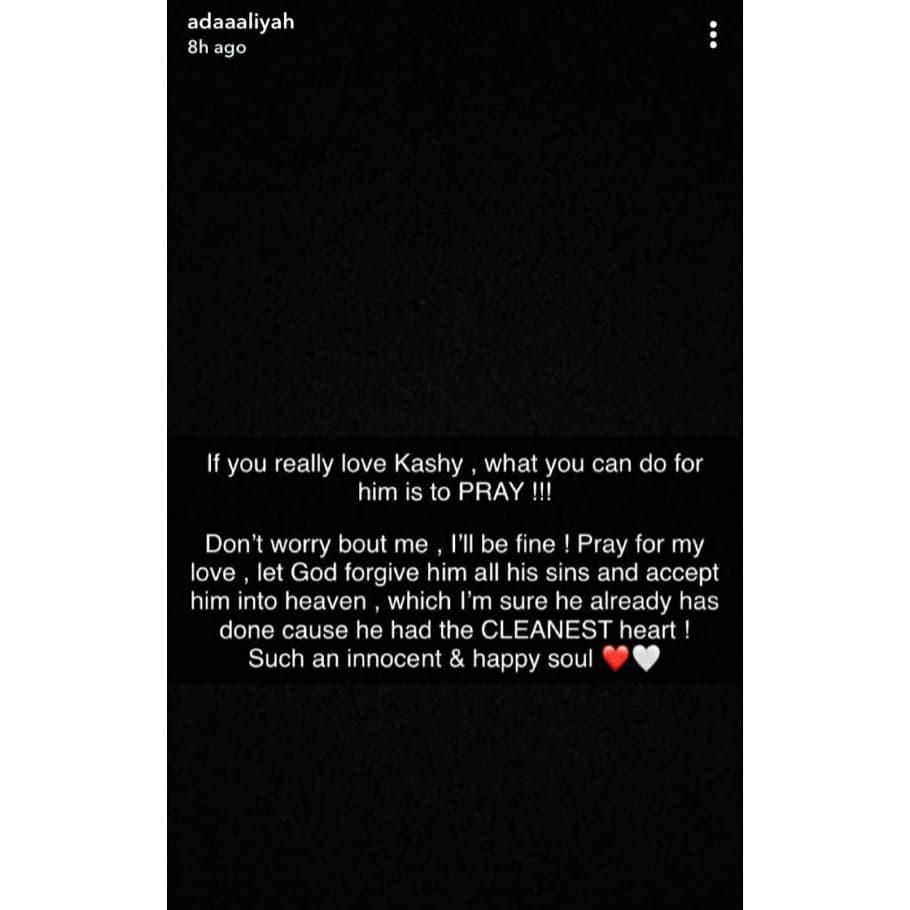 Aliyah says she knows the person behind her boyfriend's death. [LIB]