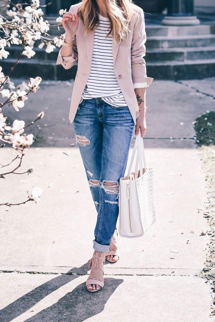 Jackets transforms boyfriend jeans {pinterest}