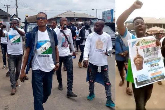Yoruba agitators confront Customs officers to reopen Idiroko border (NPOReports)
