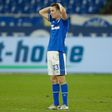 Matthew Hoppe reacts after Schalke conceded a last-gasp goal in Wednesday's 2-1 home defeat by Cologne