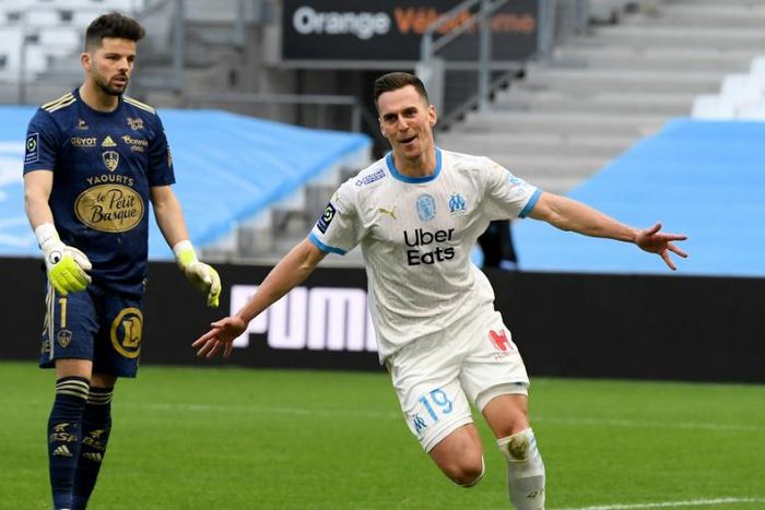 Arkadiusz Milik scored his fourth goals in seven appearaces for Marseille