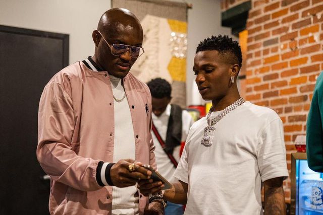 Kamaru Usman and Wizkid (Terrence Wittman)