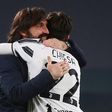 Andrea Pirlo (L) is in line for his first trophy as coach after his Juventus team made it though to the Italian Cup final