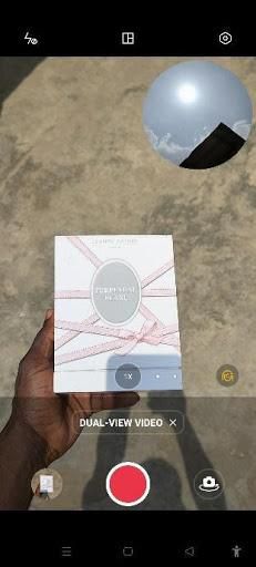 Screenshot of my dual view video with split, round and oblong option