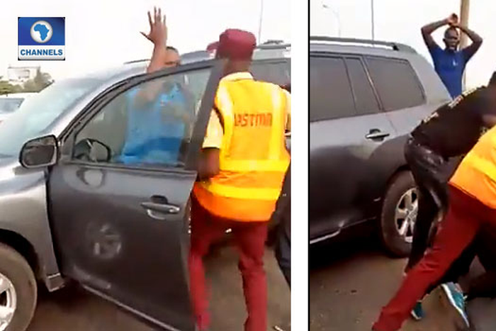 Police officer was knocked off this bridge into a canal on Feb 24, 2021 (ChannelsTV)