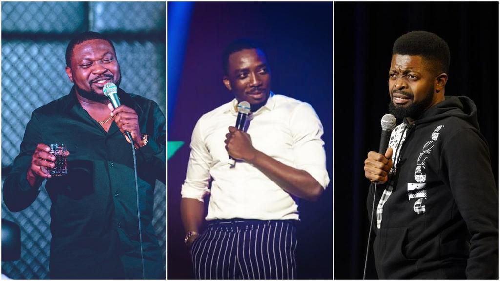 Buchi, Bovi and Basketmouth [Instagram/Bovi] [Instagram/Basketmouth]