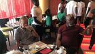 Gernot Rohr and Amaju Pinnick (Osasu Obayiuwana/Twitter)