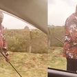 Kenyan’s Prez Uhuru Kenyatta walks alone in town as man threatens to shoot him