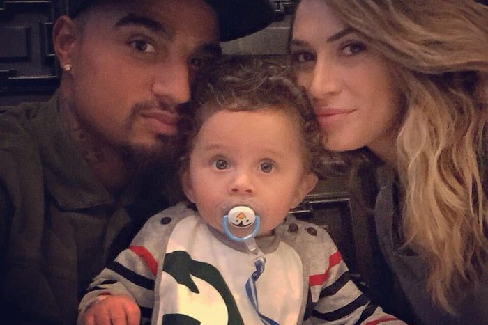 Kevin-Prince Boateng and his wife