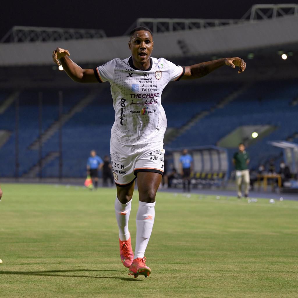 Odion Ighalo was on target for his in Saudi Arabia (Twitter/Al Shabab)