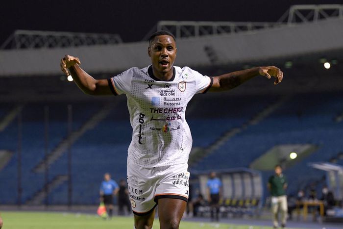 Odion Ighalo was on target for his in Saudi Arabia (Twitter/Al Shabab)