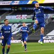 Flying Foxes: Jamie Vardy (centre)helped Leicester beat Tottenham 2-0 to move second in the Premier League