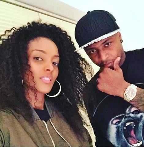 Andre Ayew and his wife, Yvonne