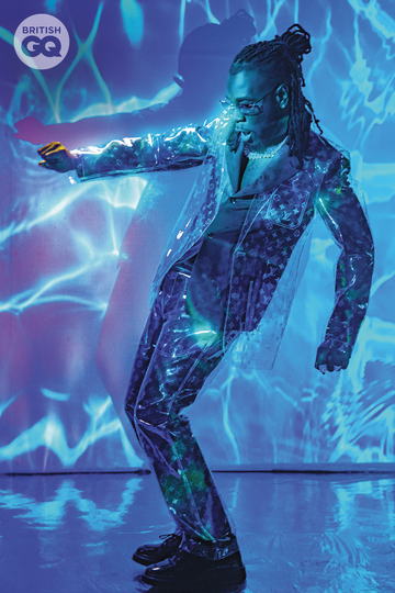 Burna Boy in Louis Vuitton {gqmagazineuk}
