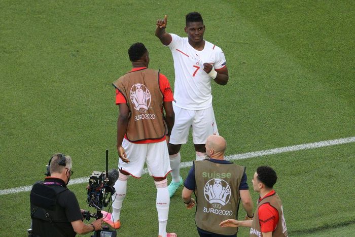 Switzerland's Breel Embolo scored just six goals for Borussia Moenchengladbach last season