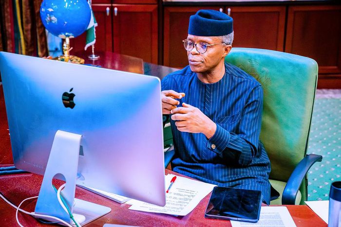 Vice President Yemi Osinbajo.  [Twitter@BashirAhmaad]