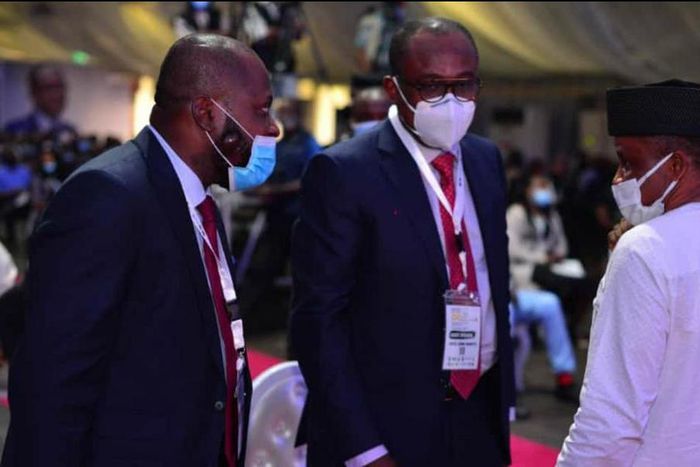 Speakers at the maiden edition of the Niger Delta Micro, Small, and Medium Enterprises Summit 2021 which was held at the Aztech Event Centre, Port Harcourt, Rivers State.