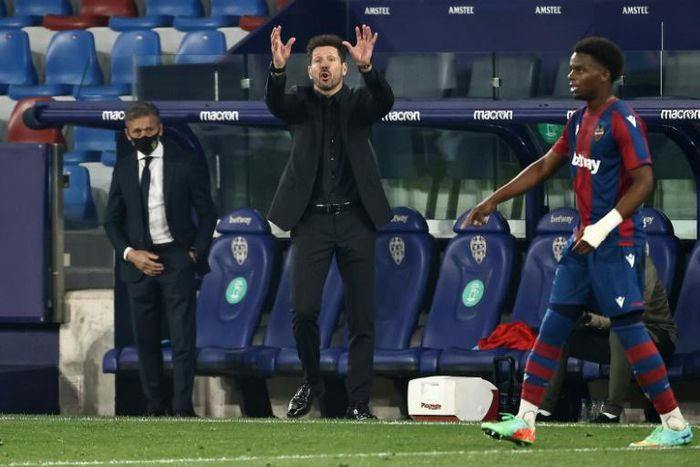 Simeone's Atletico were left frustrated at Levante