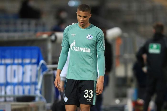 Schalke defender Malick Thiaw is sent off as defeat at Arminia Bielefeld confirmed his club's relegation
