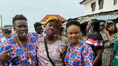 BTS from Toyin Abraham's forthcoming feature film