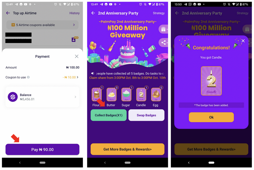 How to claim your share of PalmPay's N100 million anniversary giveaway
