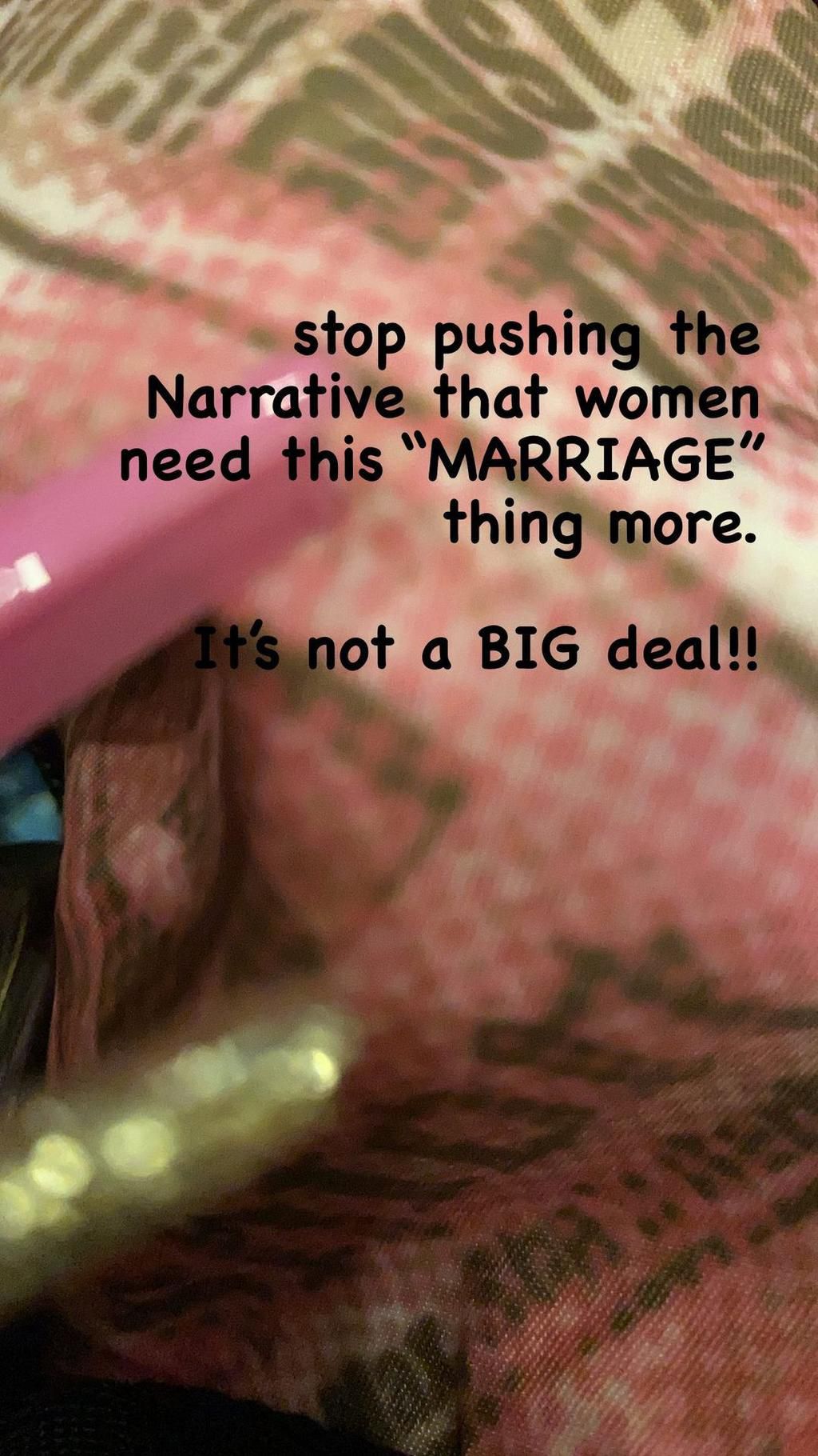 Tacha says the idea of getting married or not is not a big deal. [Instagram/SymplyTacha]