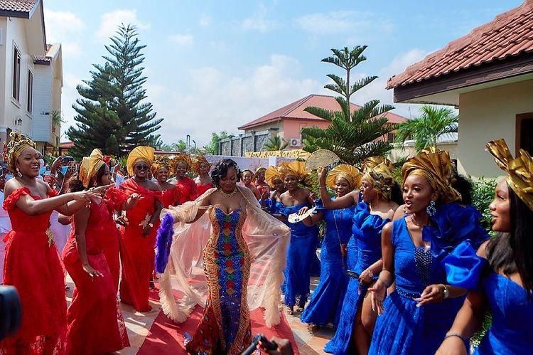 Naa Dromo Korankye-Ankrah and Charles Nimo's traditional wedding in photos