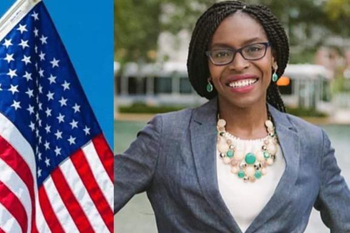 Nigerian-American, Esther Agbaje, wins the Minnesota Representative ticket in the United States of America. [Twitter/@nidcom_gov]