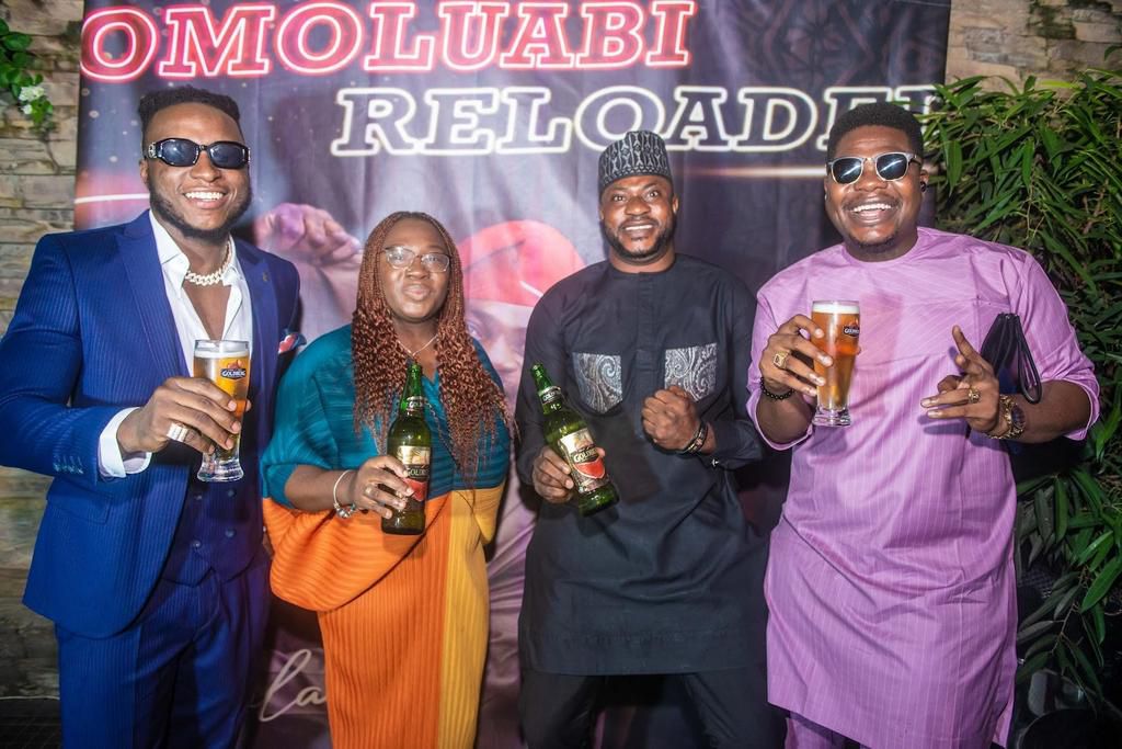 DJ Kaywise, Mr Macaroni step out to show support as Odunlade Adekola renews contract with Goldberg Lager Beer