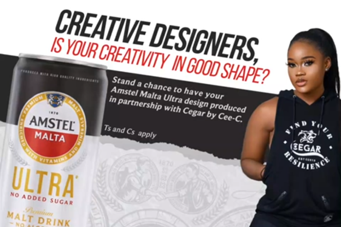 Amstel Malta Ultra challenges young Nigerian creatives to show off their skills in the Amstel Malta Ultra Merchandise Challenge tagged #AmstelByMe