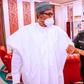 President Muhammadu Buhari with the Inspector-General of Police, Usman Baba Alkali [Presidency]