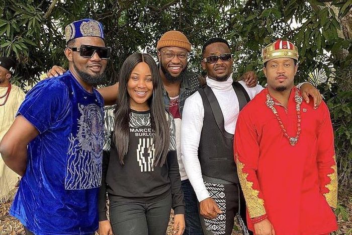 Cast of 'Bitter Rain' movie directed by Toka McBaror [Instagram]