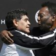 Maradona and Pele, the two footballing greats, pose after playing a match at a sponsors event in Paris during Euro 2016. But who was the greatest of them all?